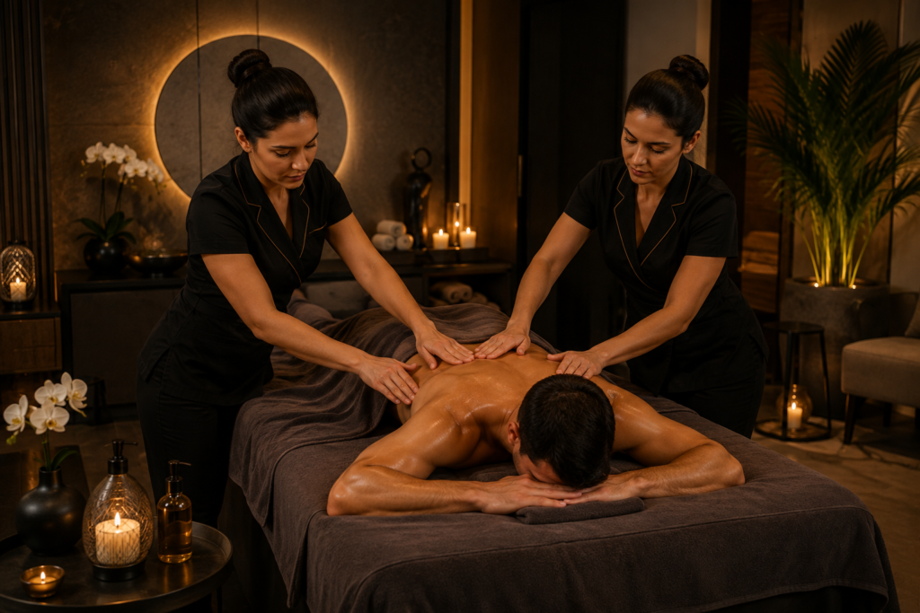 massagem 4 mãos na CopaTerapias em Copacabana
